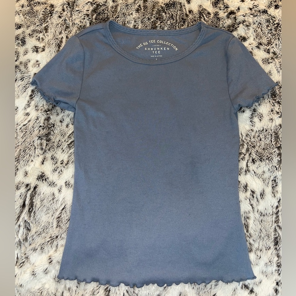 aeropostel blue fitted tee shirt size small